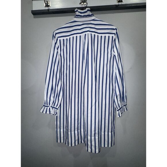 J Crew Dress Womens Cottage Shirt Dress Striped 100% Cotton Poplin NWT‎ Sz 10 - Picture 10 of 16
